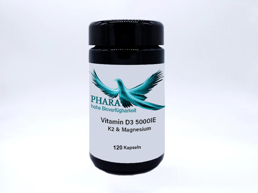 Vitamin D3 5000IE – K2 & Magnesium Kapseln